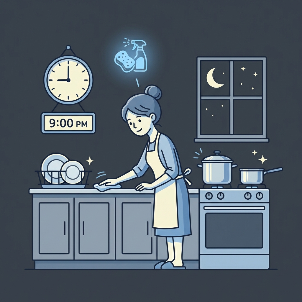 A Small Scene: The 9 PM Kitchen Reset